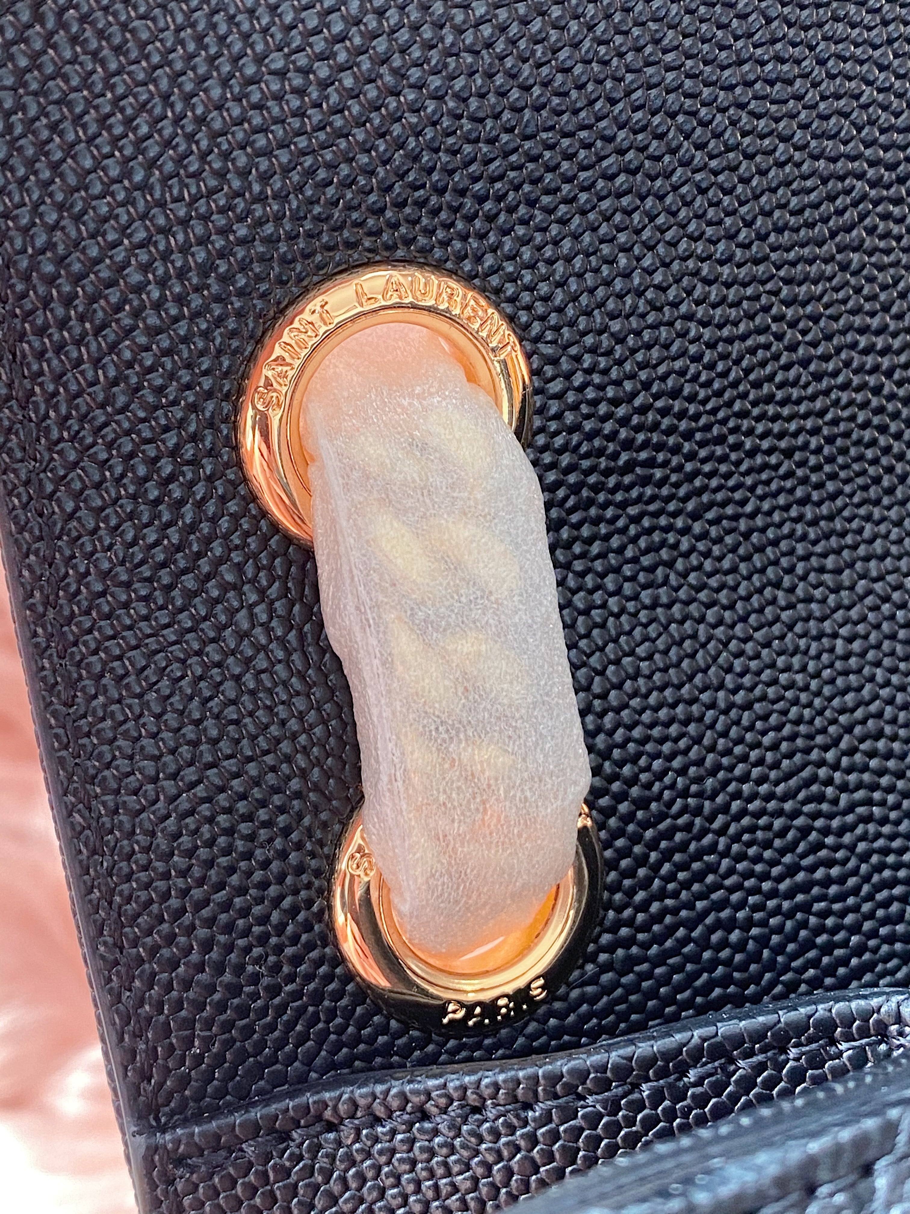 [TOP] Yves Saint Laurent YSL Y.S.L Envelope Shoulder Bag Small 21cm- Black & Gold Hardware