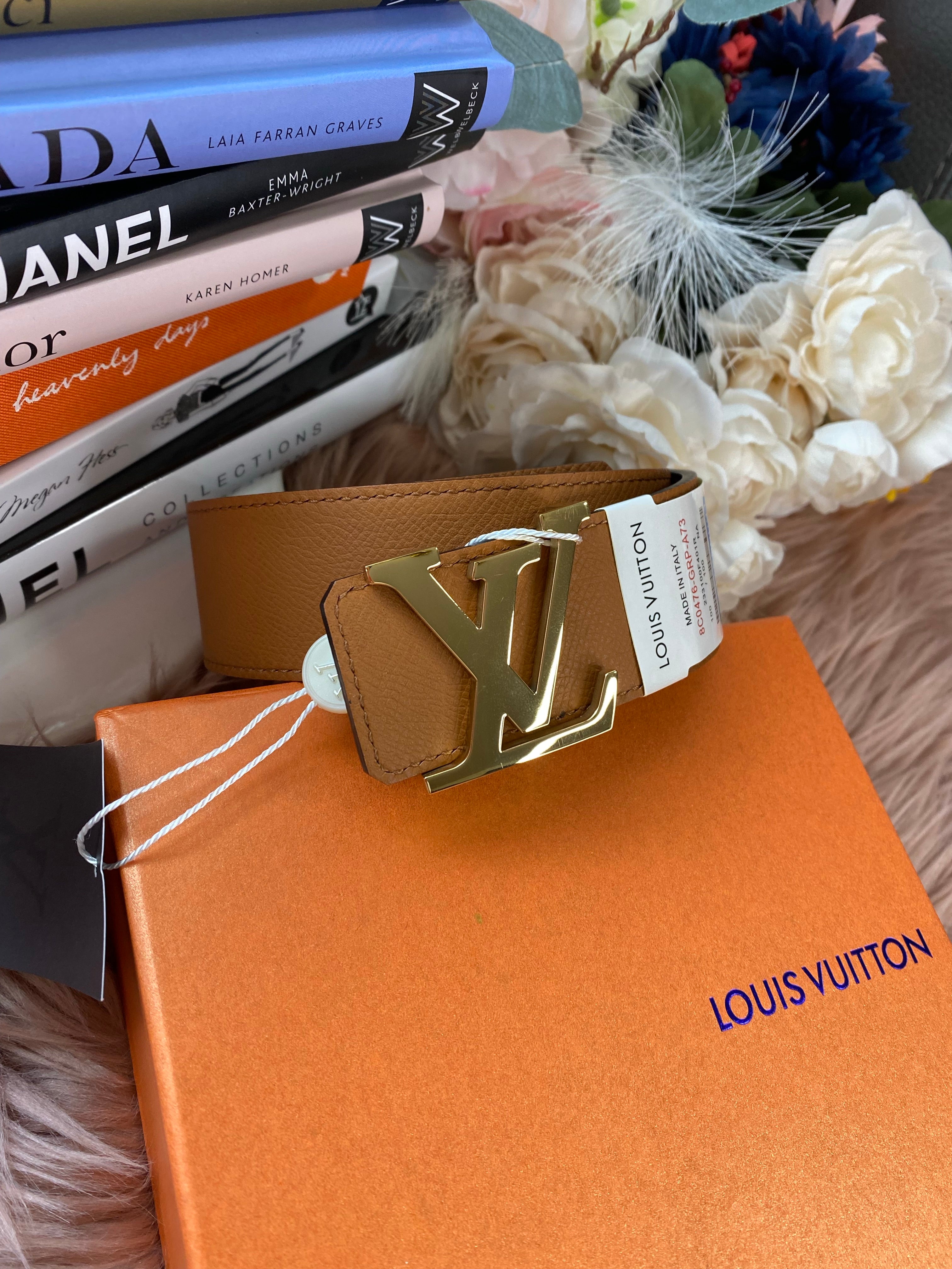 [TOP] Louis Vuitton LV LV Unisex Initiales 40mm Reversible Belt - Brown
