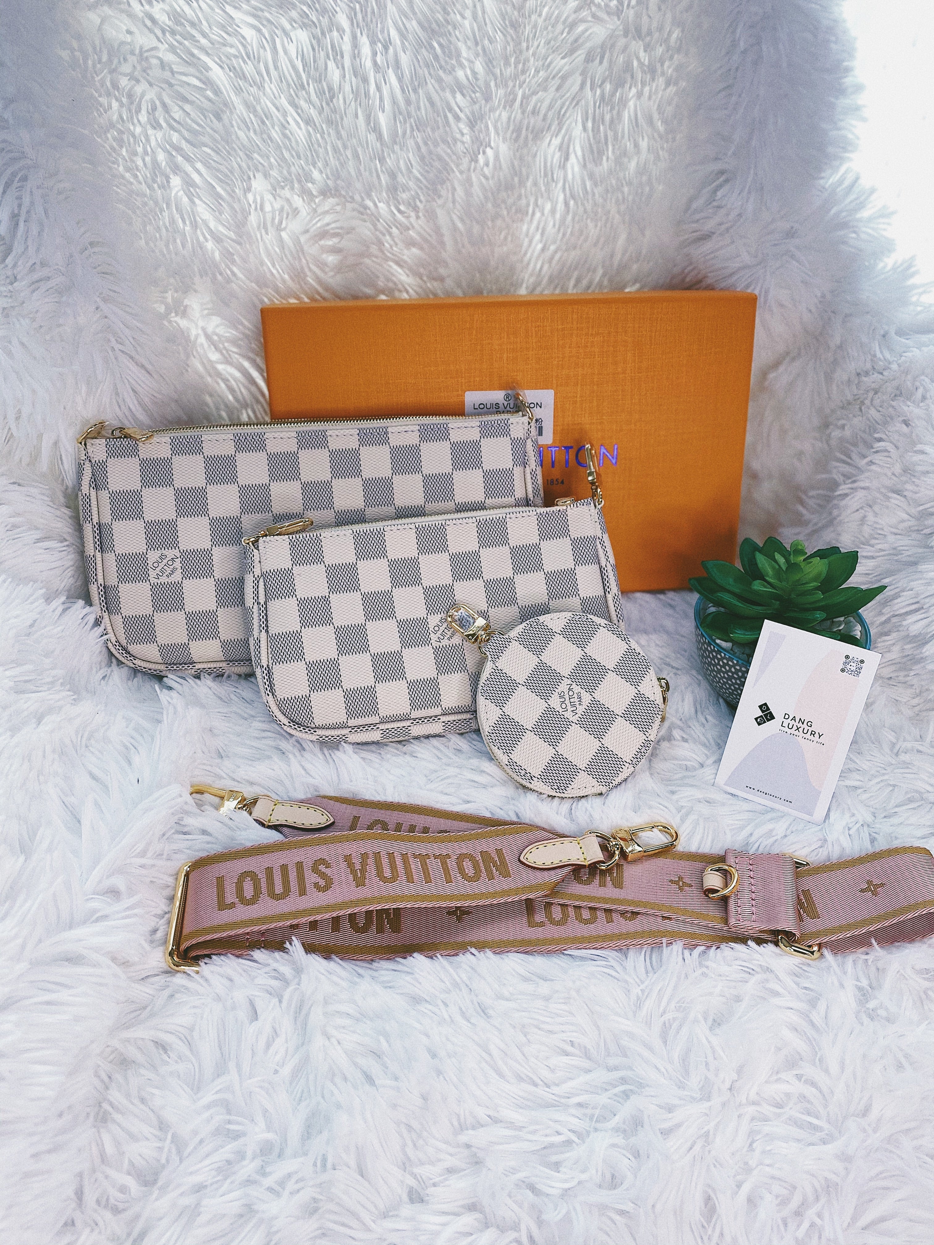 [TOP] Louis Vuitton LV [TOP] LV Multi-Pochette Damier Azur