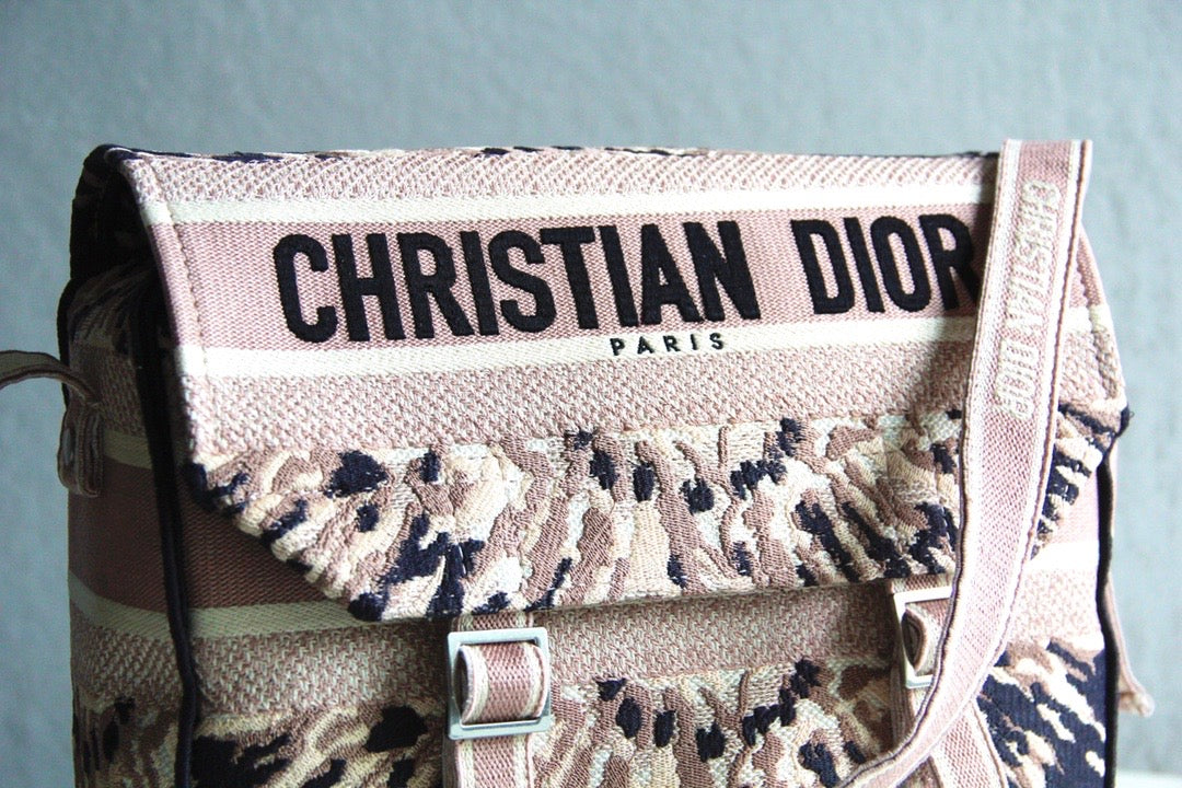 [TOP] Christian Dior Camp Embroidery Bag - Pink Tie Dye