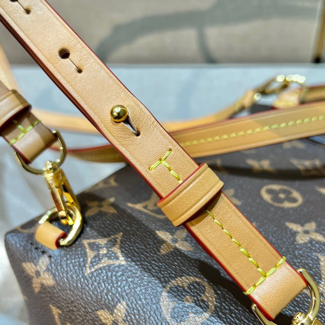 [TOP] Louis Vuitton LV L*V Montsouris Monogram BB Backpack - Tan