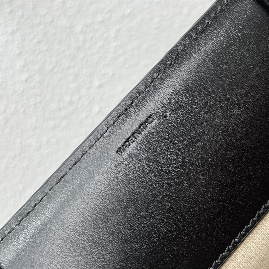 [TOP] CELINE Cabas Canvas Tote Bag 27×31×26 - Black