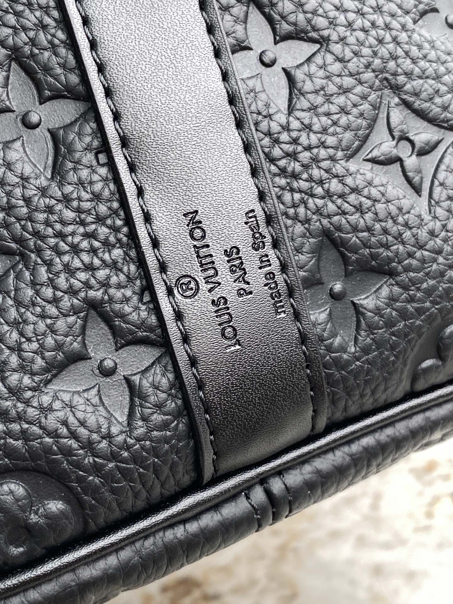 [TOP] Louis Vuitton LV Loui$ Vu!tt0n Keepall Travel Bag 50cm - Taurillon Empreinte Black