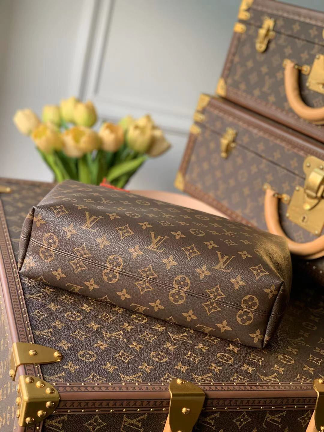 [TOP] Louis Vuitton LV  Graceful PM Monogram Bag 35x30x11cm - Pink