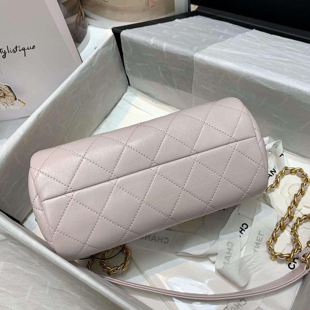 [TOP] CHANEL Bowling Bag  Mini - Light Pink