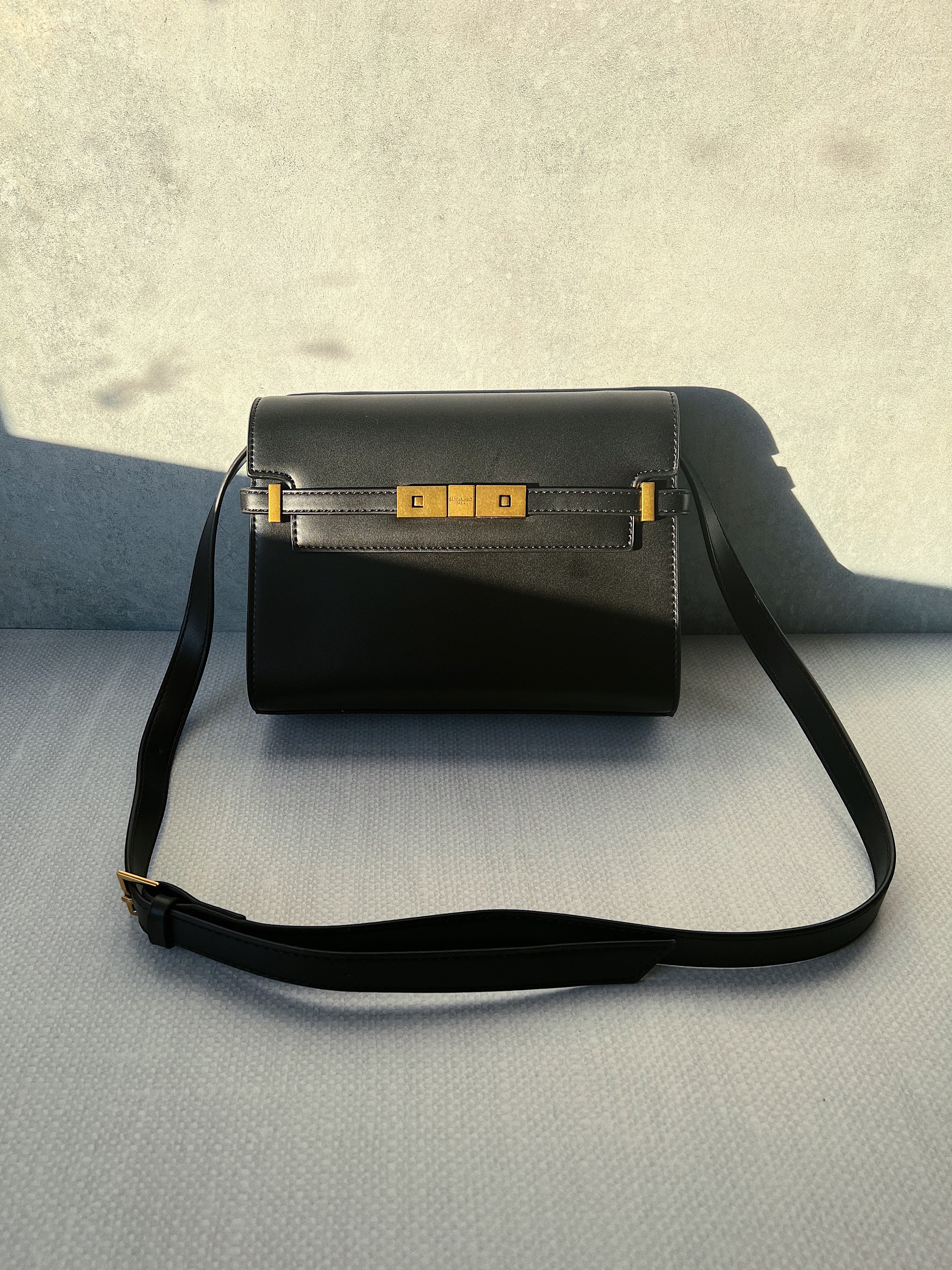 [TOP] Yves Saint Laurent YSL Manhattan Black Bag