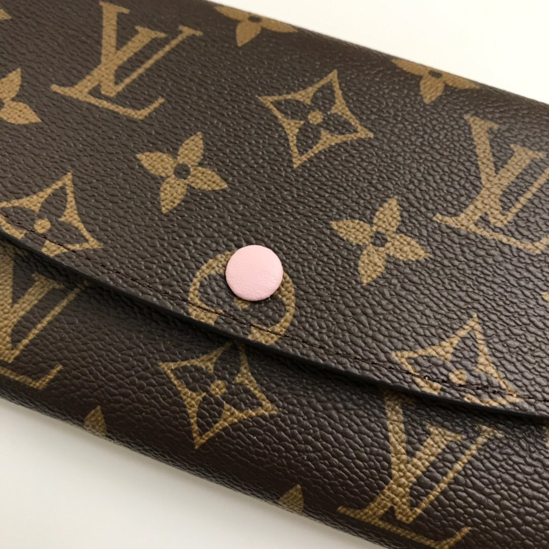 [TOP] Louis Vuitton LV LV Emilie Wallet - Light Pink