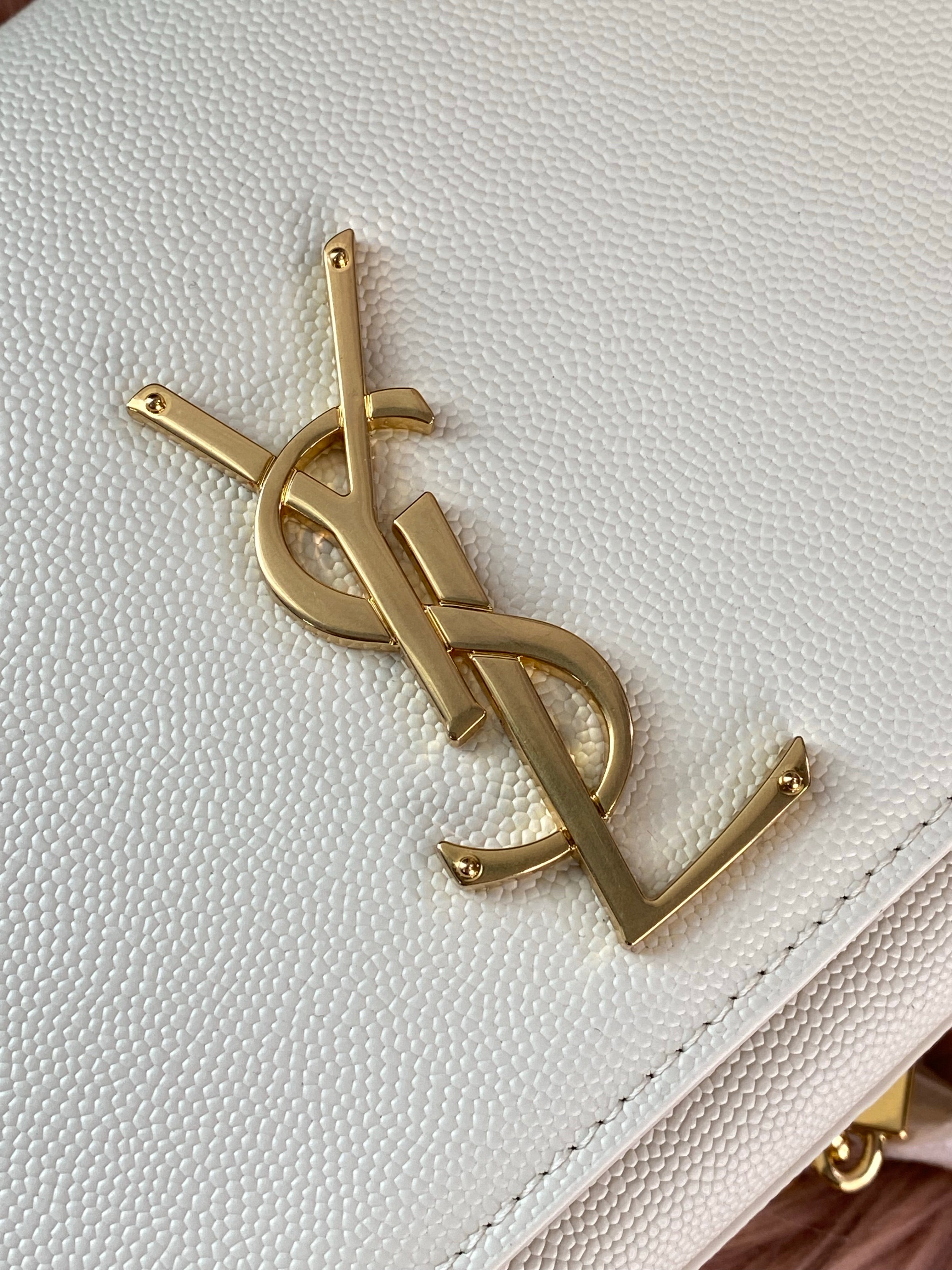 [TOP] Yves Saint Laurent YSL Kate Bag 24*14.5*5.5cm - White