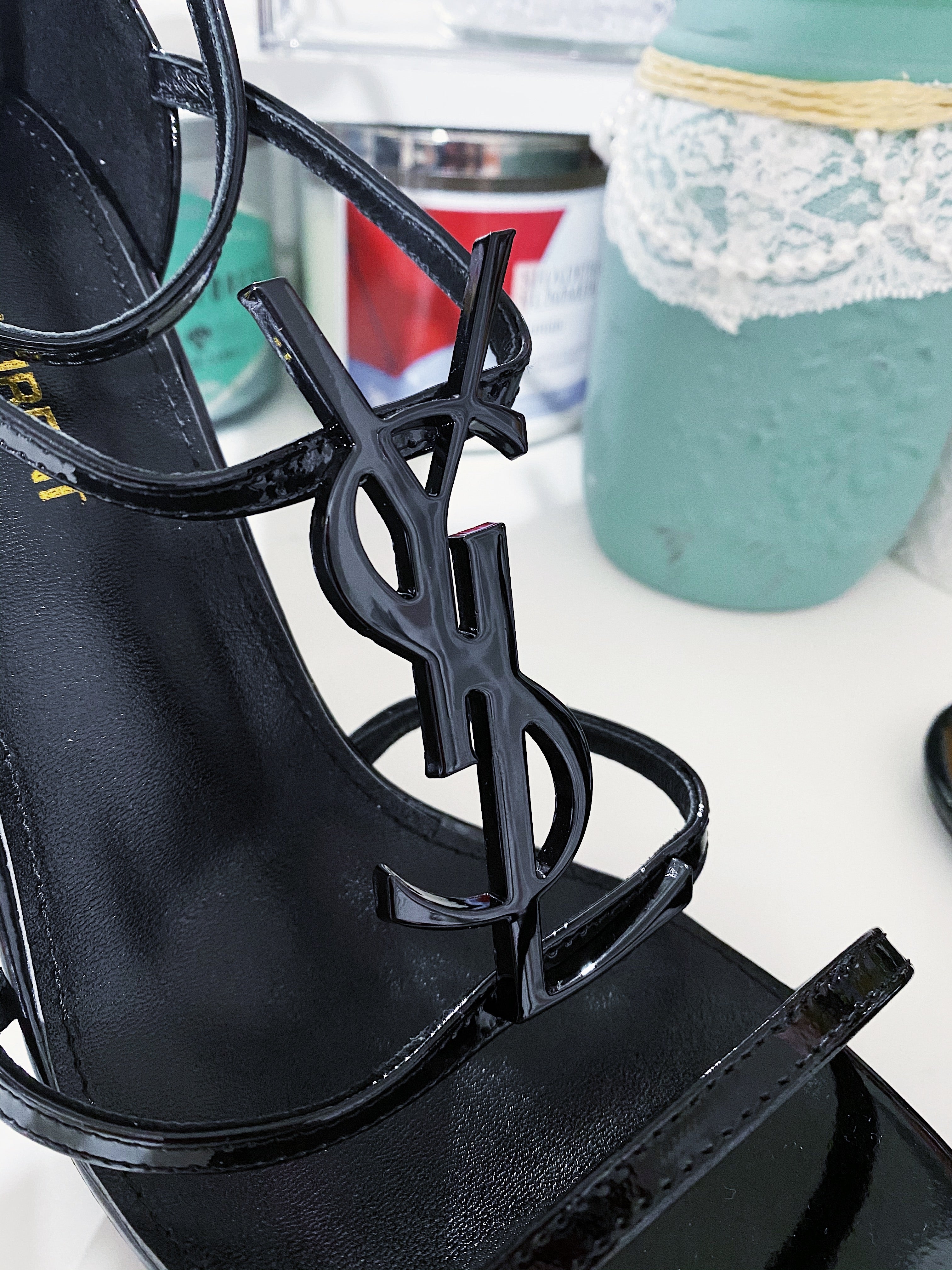 [TOP] Yves Saint Laurent YSL High Heels - ALL BLACK