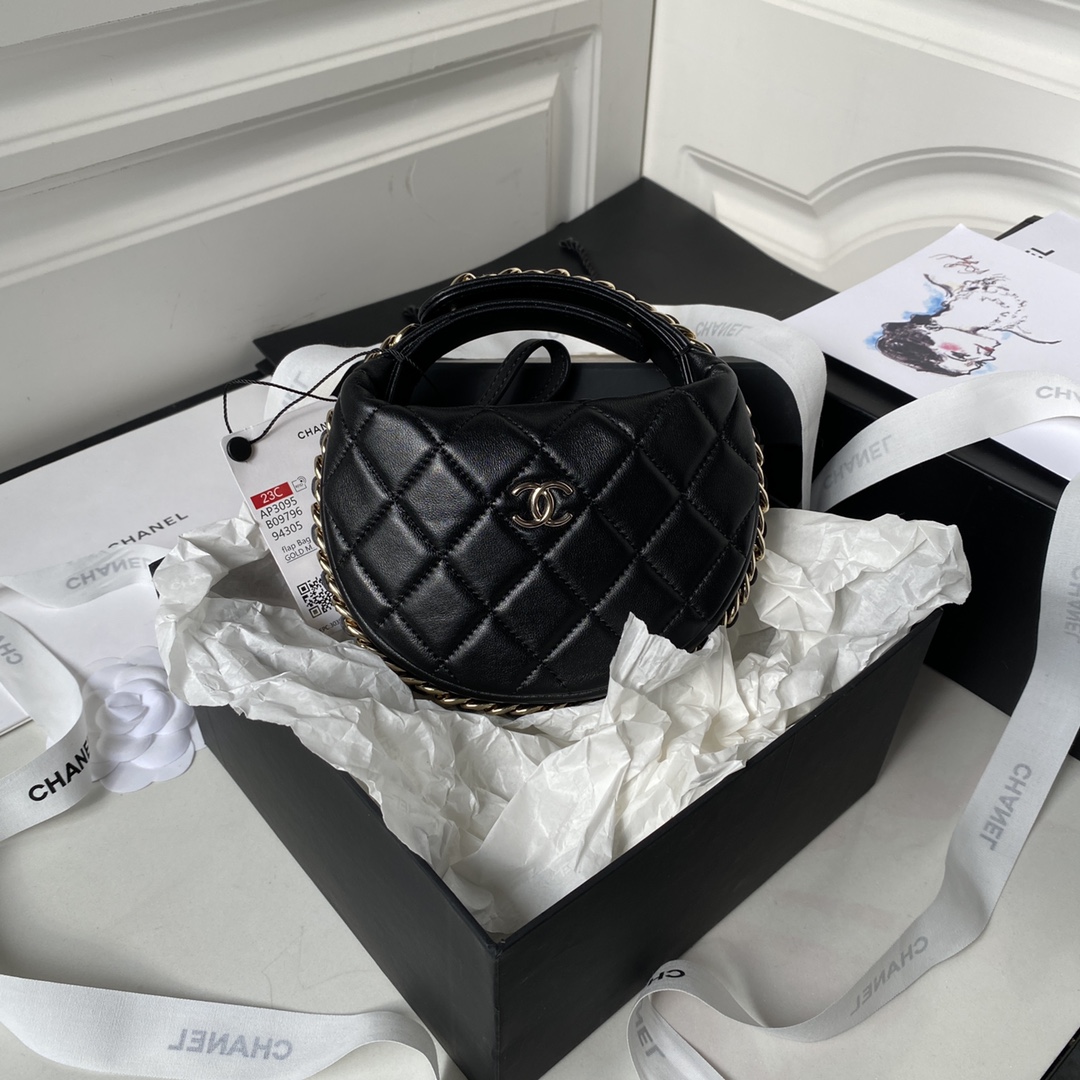 [TOP] CHANEL HandBag 16x16x5.5 cm - GHW - Black\White