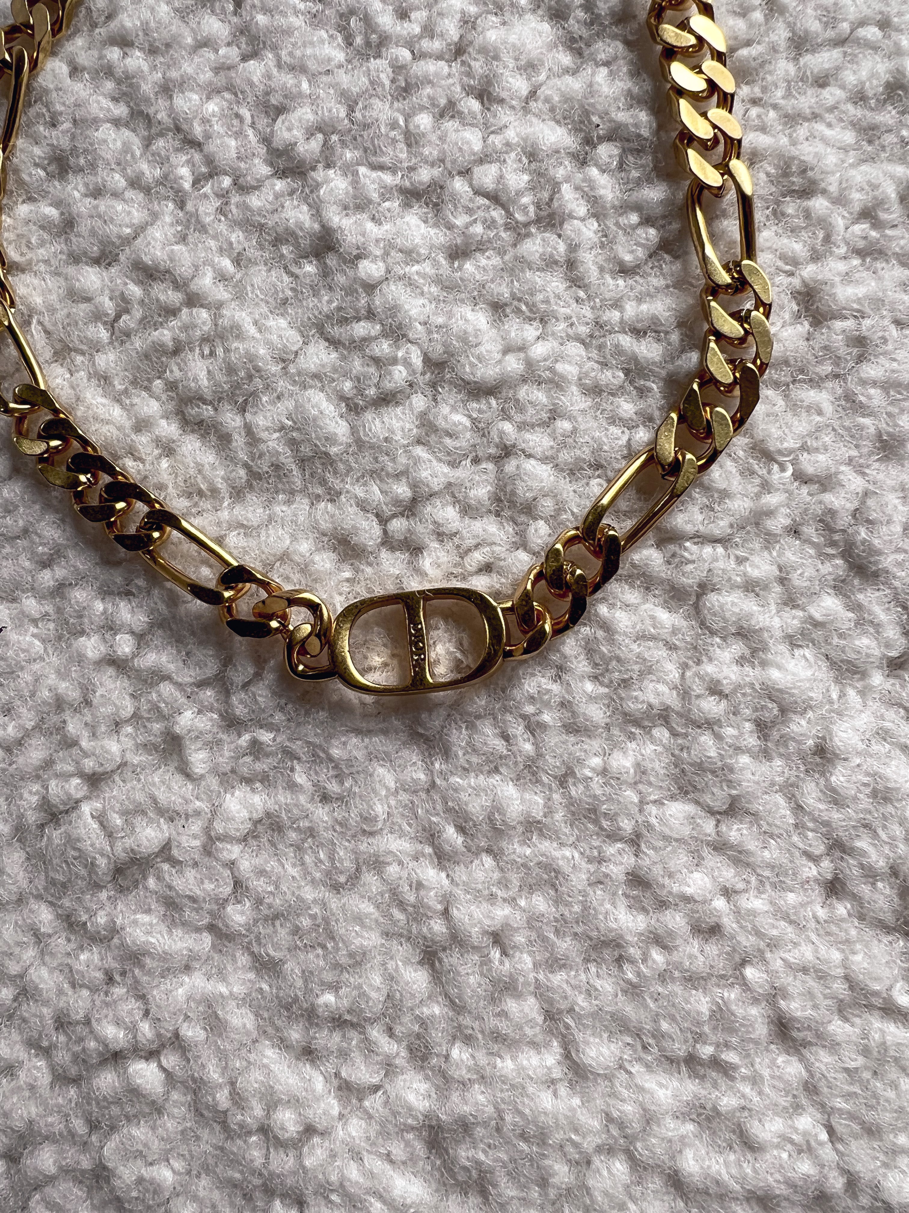 [TOP] Christian Dior 30 Montaigne Chocker Antique Gold