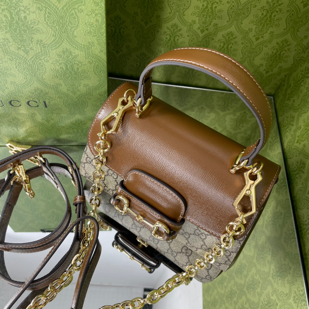 [TOP] GUCCI Horsebit 1995 Bag Mini 22cm x 16cm x 10.5cm - GHW