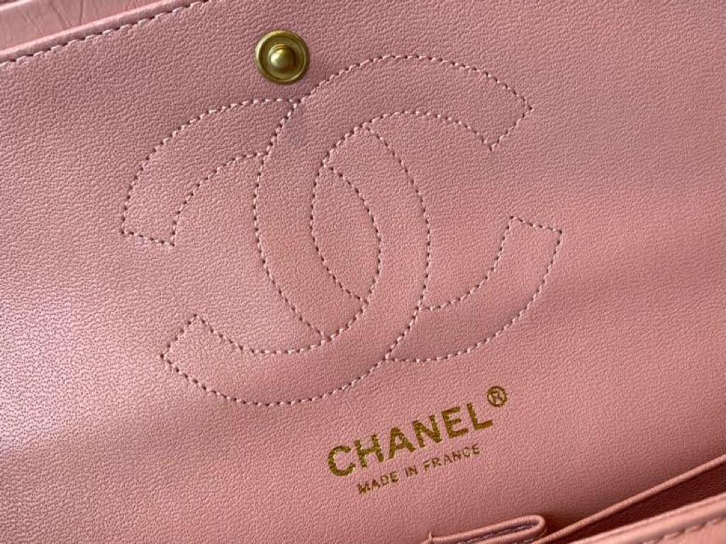 [TOP] CHANEL 2.55 Reissue Flap Bag Medium 24cm - Salmon Pink &GHW