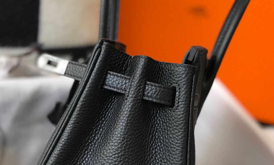 [TOP] HERMES Birkin Togo Leather 25cm - Black & SHW