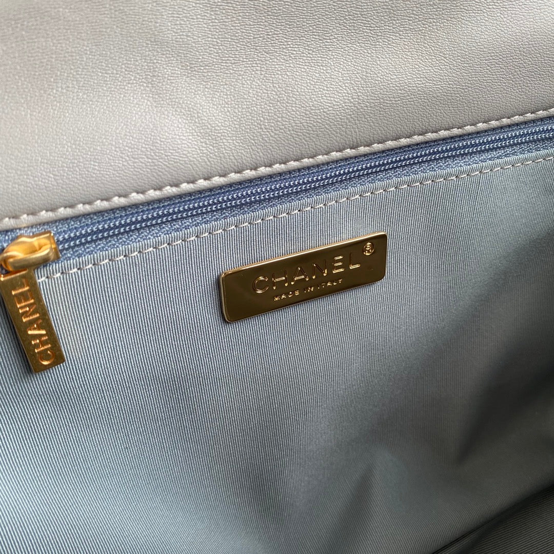 [TOP] CHANEL 19 bag 30CM - Grey