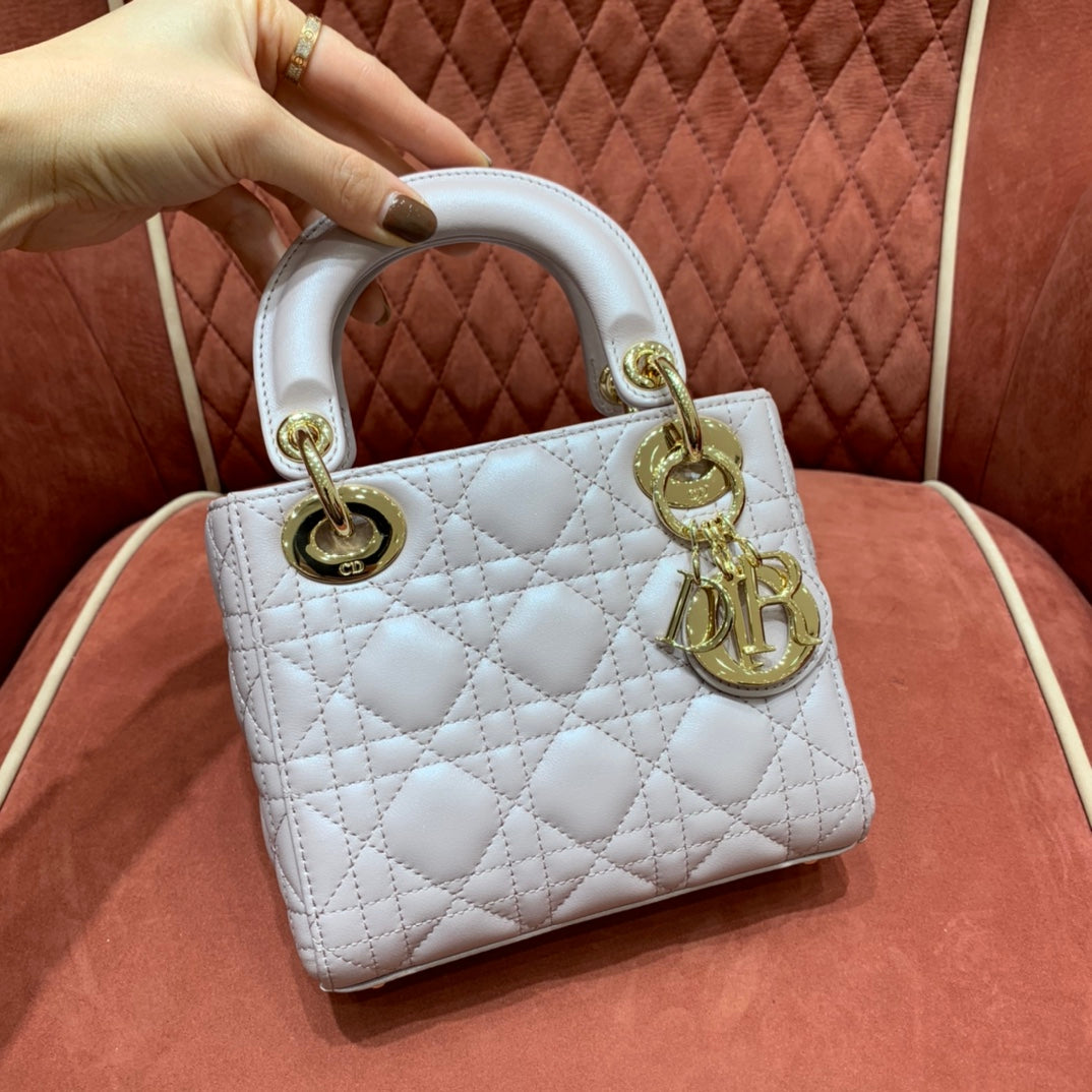 [TOP] Christian Dior Lady Christian Dior Bag Mini - Pink Powder