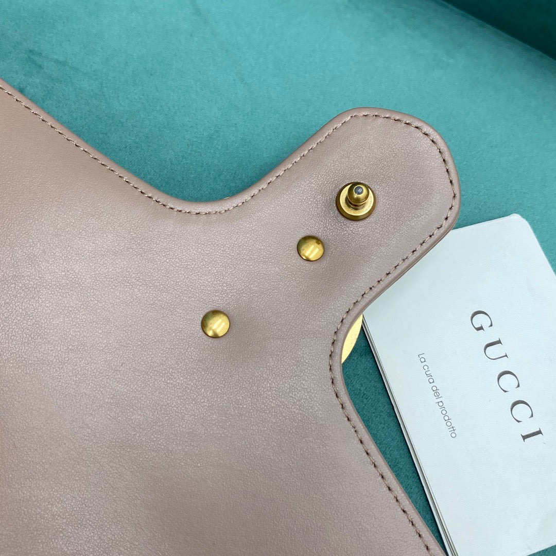 [TOP] GUCCI GG Marmont Bag Matelasse Mini 22cm - Dusty Rose