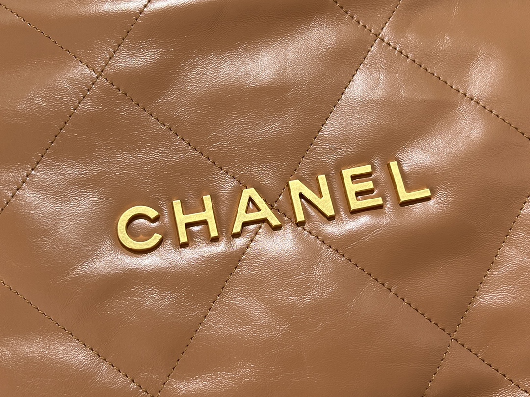 [TOP] CHANEL 22 Bag 35CM - GHW - Brown