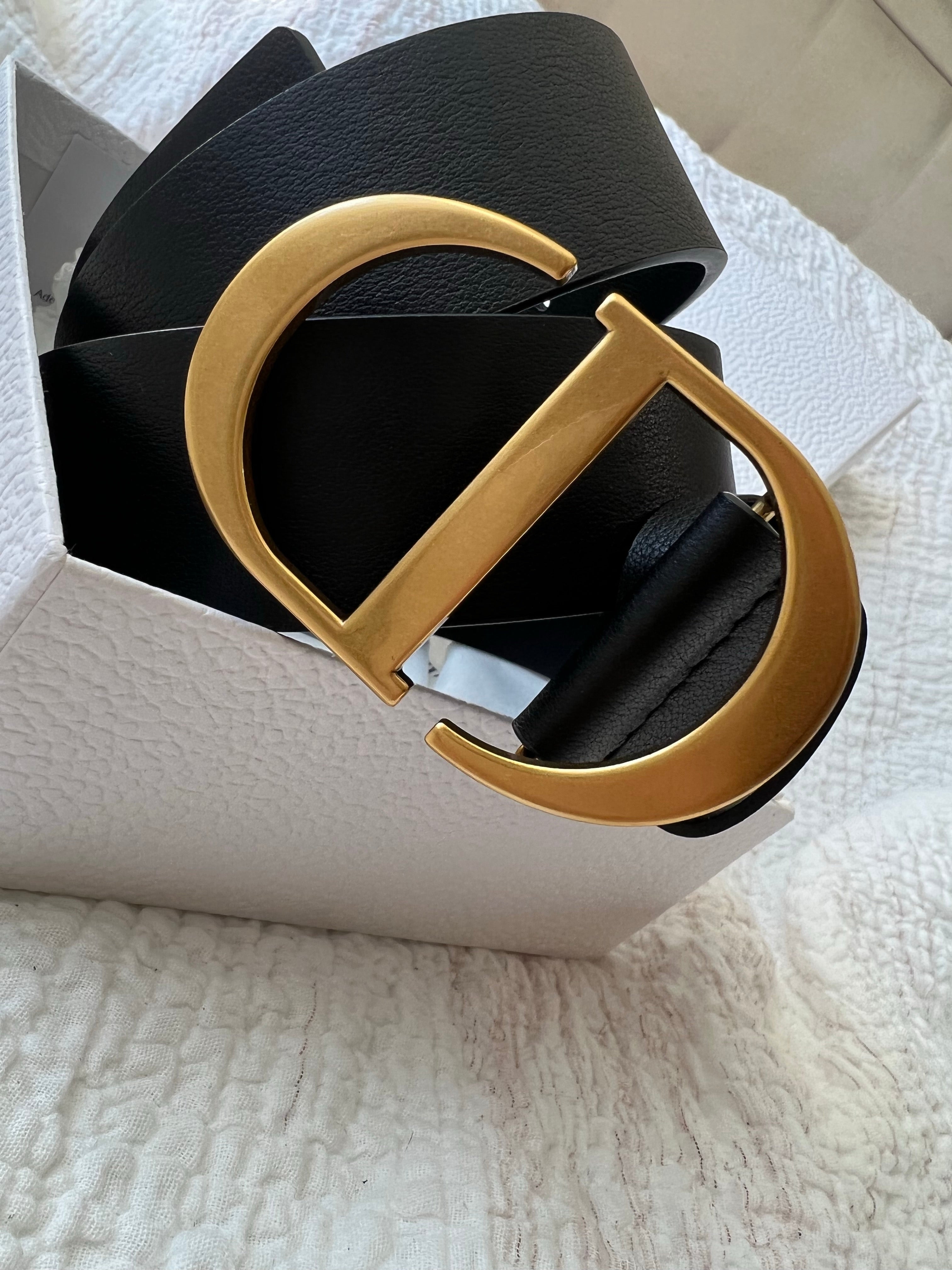 [Top] Christian Dior 30 Montaigne Belt 35mm - Black