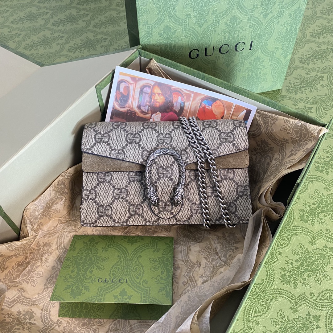 [TOP] GUCCI Dionysus Series Shoulder Bag 16.5x10x4cm/25×14×8cm/28×17×9cm-2 Colors