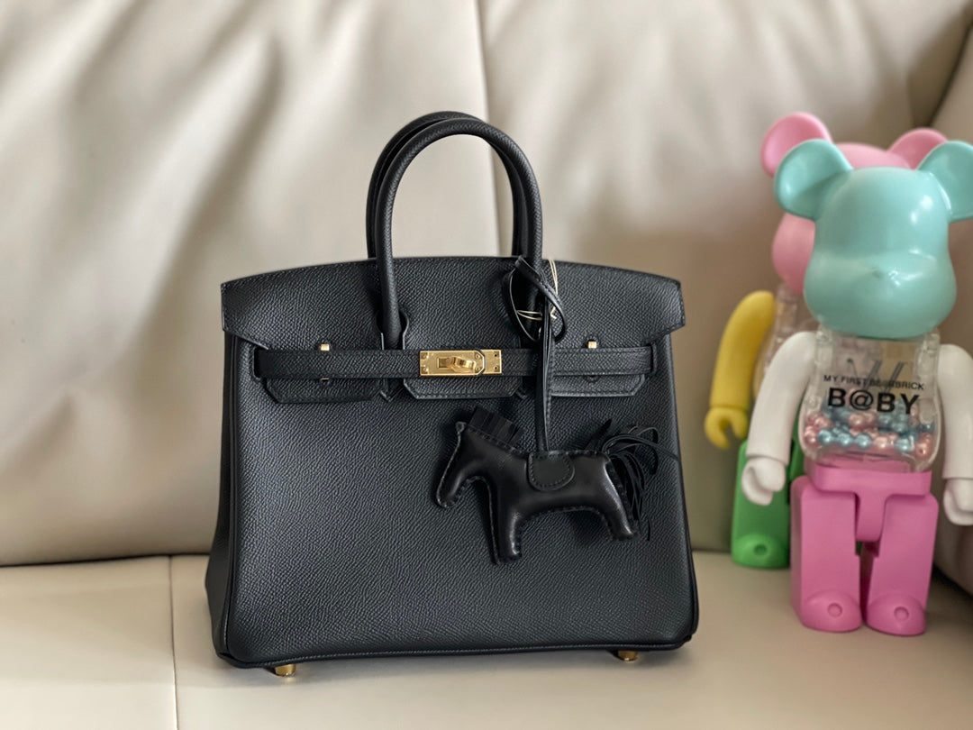 [TOP] HERMES Birkin Epsom Bag 25cm - Black