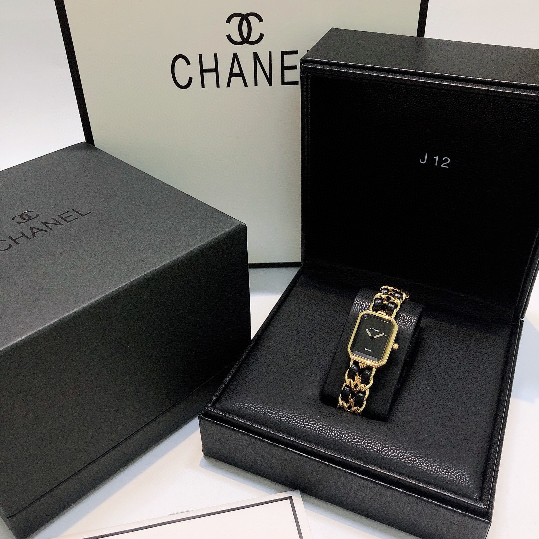 [TOP] CHANEL Premiere Rock Watch - Black & Gold