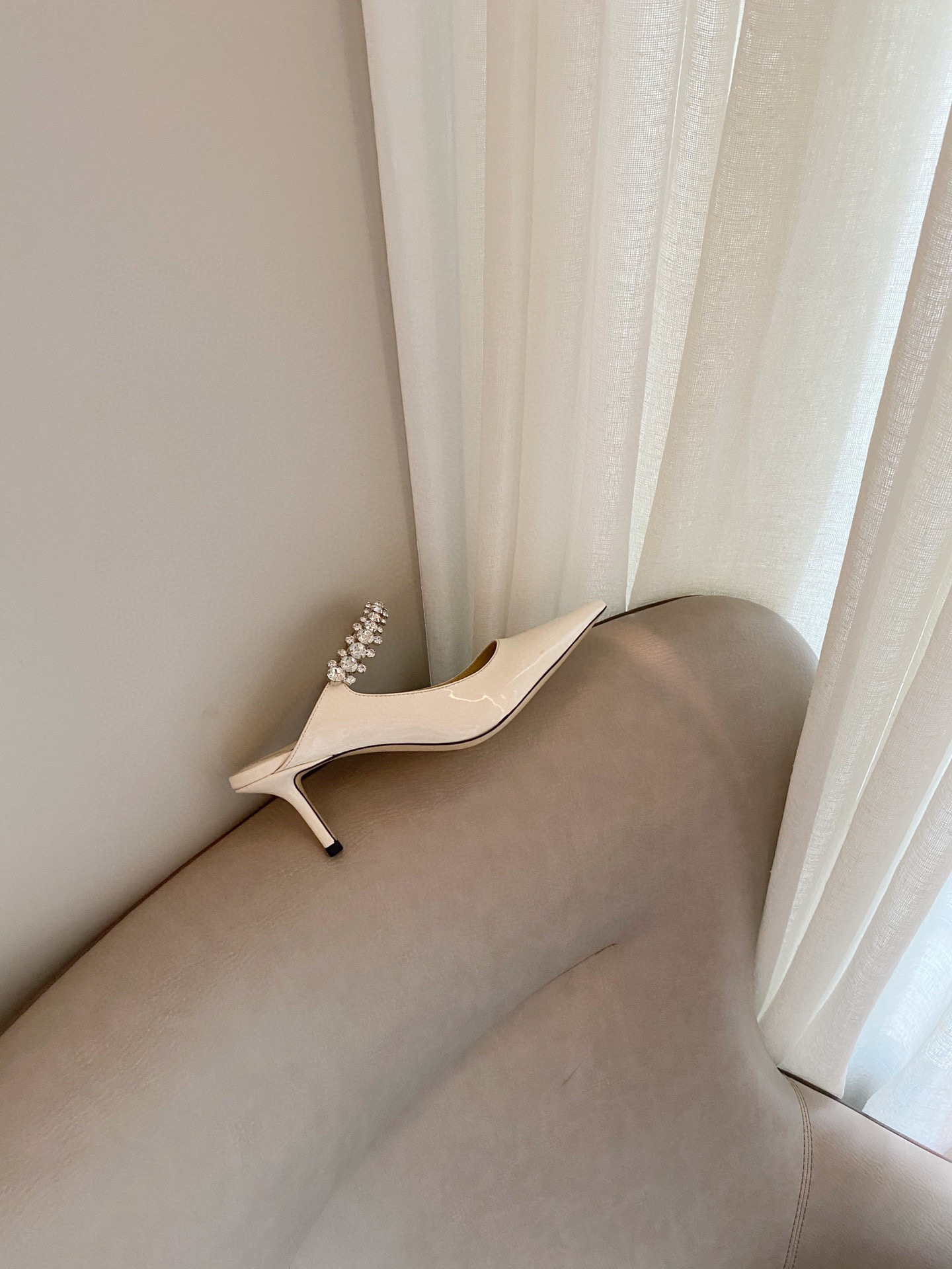 [TOP] Jimmy Choo Bing Heel 6.5cm Crystal Lambskin - 4 Colours