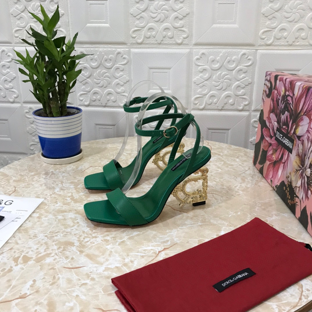 [TOP] Dolce & Gabbana D&G Crystal Logo Heels Pumps - 11 Colours