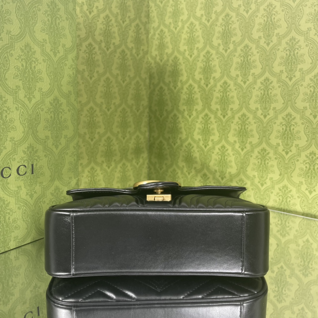 [TOP] GUCCI GG Marmont Bag Mini 22cm - Black
