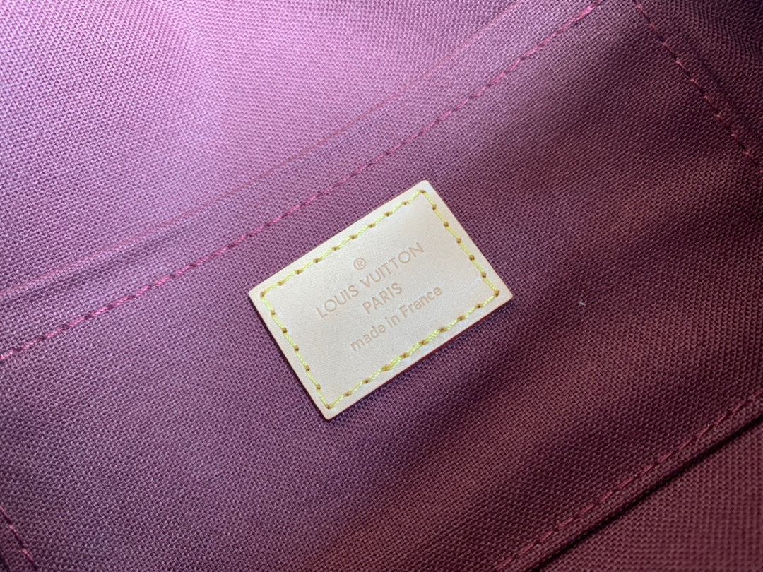 [TOP] Louis Vuitton LV Favorite Monogram PM 21x12.5x4.5cm-Brown