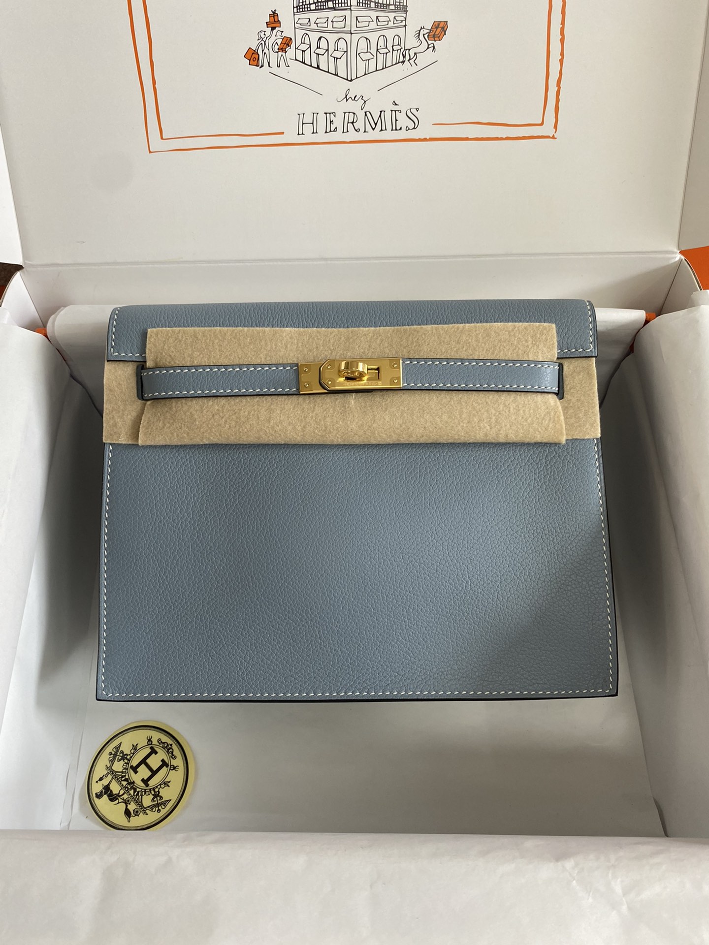 [Top] HERMES Kelly danse II  Calfskin 22cm - 20 Colors