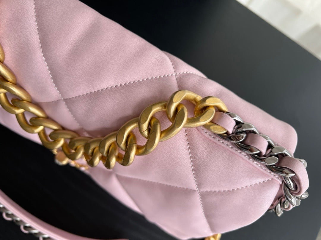 [TOP] CHANEL 19 Bag Maxi 36cm - Pink Sakura