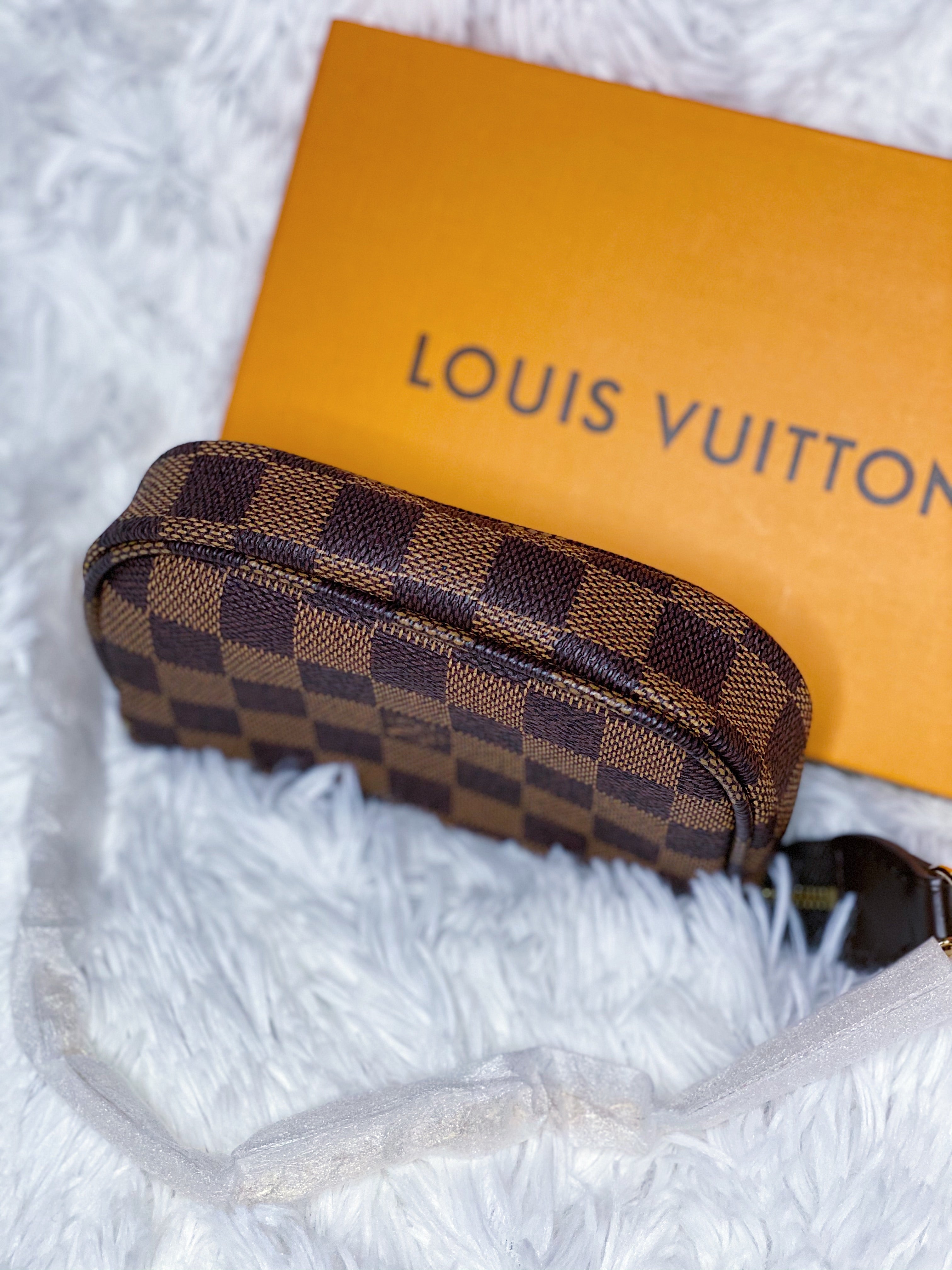 [TOP] Louis Vuitton LV Mini Pochette Accessories Damier Ebene