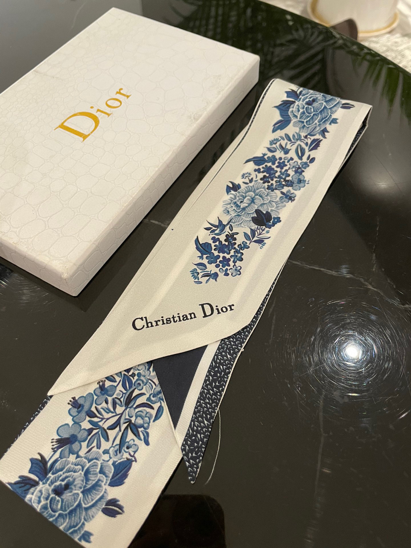 [TOP] Christian Dior Mitzah Scarf 105 x 6 cm - Three Colours