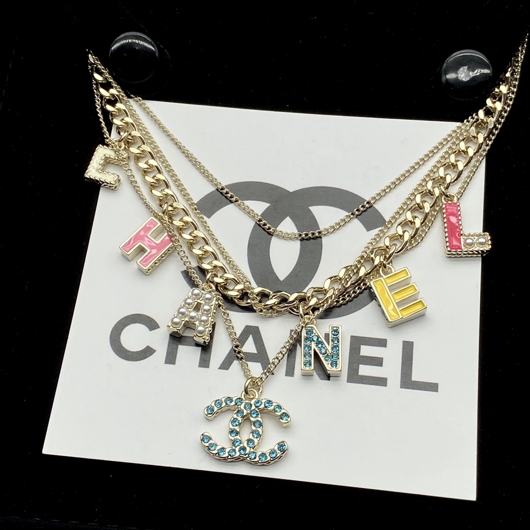 [TOP] CHANEL Layering Necklace - Gold