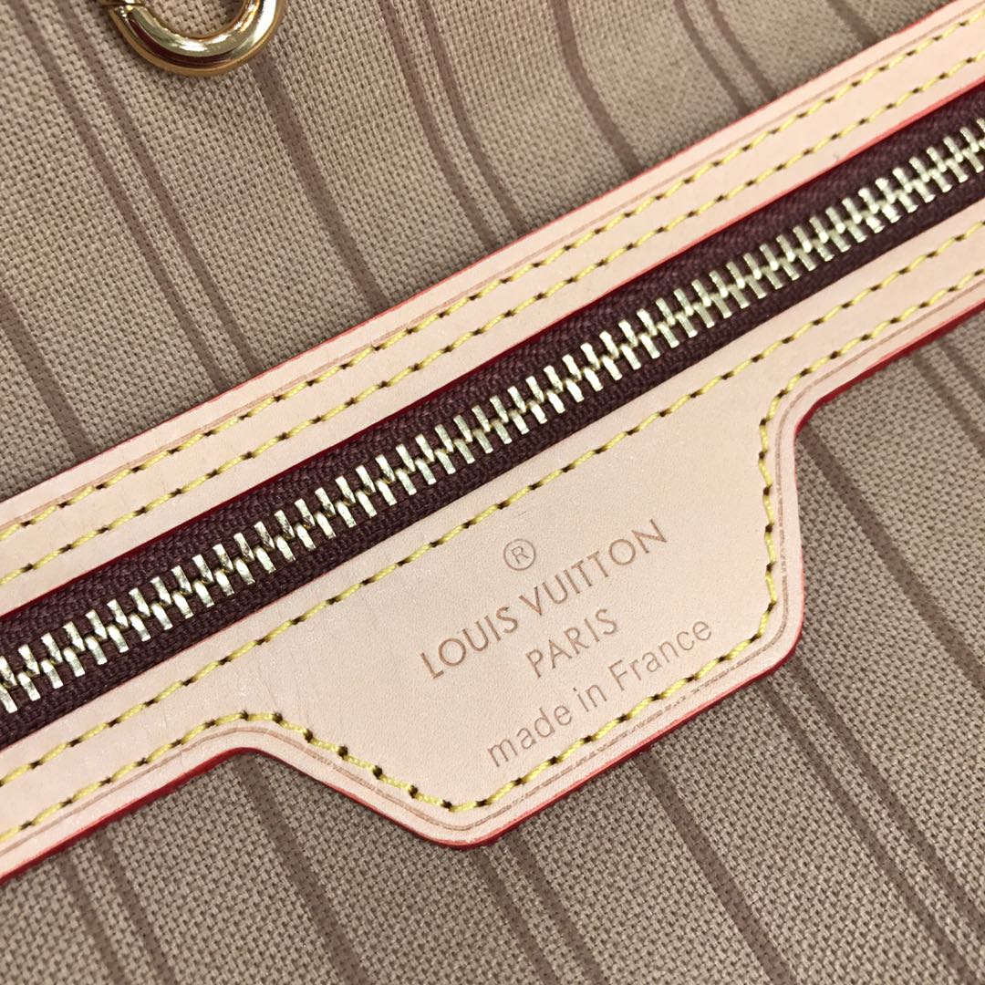 [TOP] Louis Vuitton LV Neverfull GM 39x33x20cm Monogram - Beige