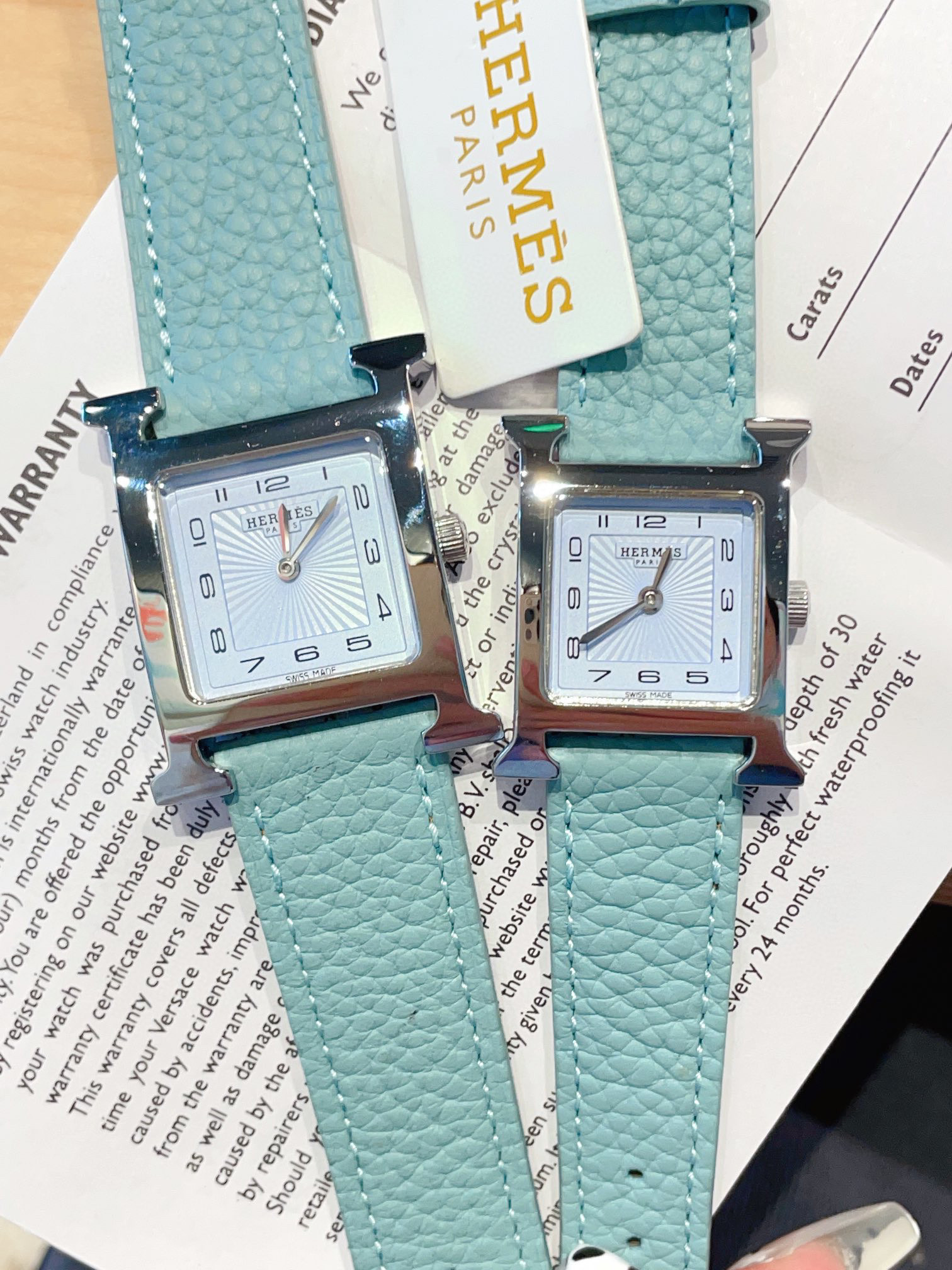 [TOP] HERMES Heure H Watch 21/26mm - Blue