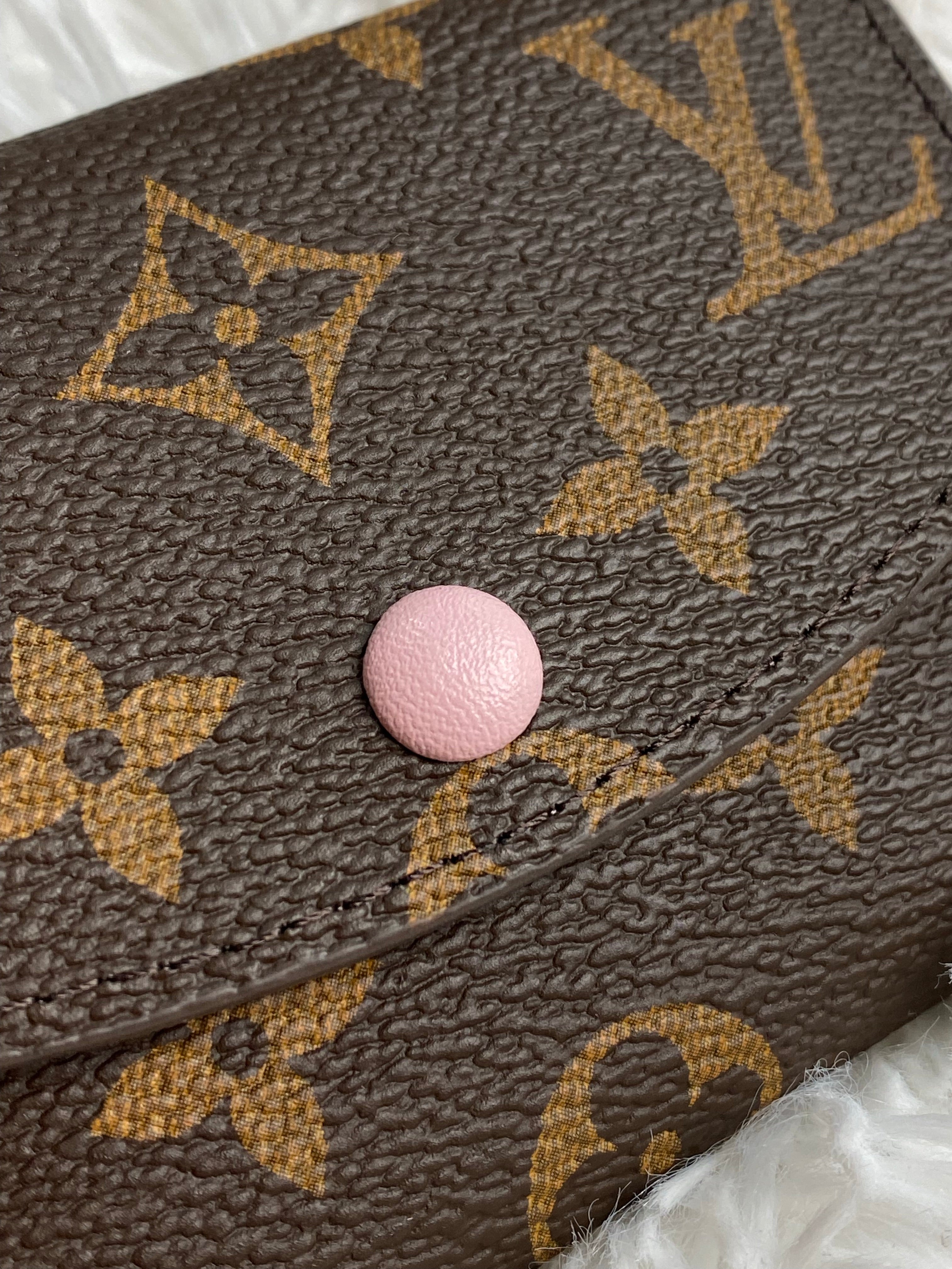 [TOP] Louis Vuitton LV £V Monogram Rosaline Coin Purse - Pink