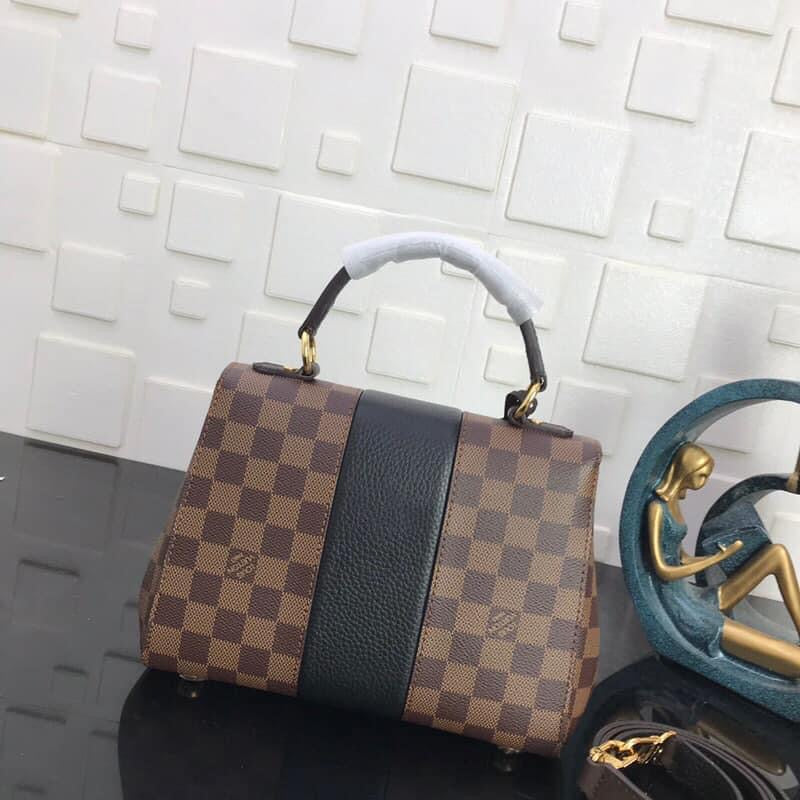 [TOP] Louis Vuitton LV L*V Magnolia Damier Ebene Canvas Bond Street 17× 24×9 cm- Black
