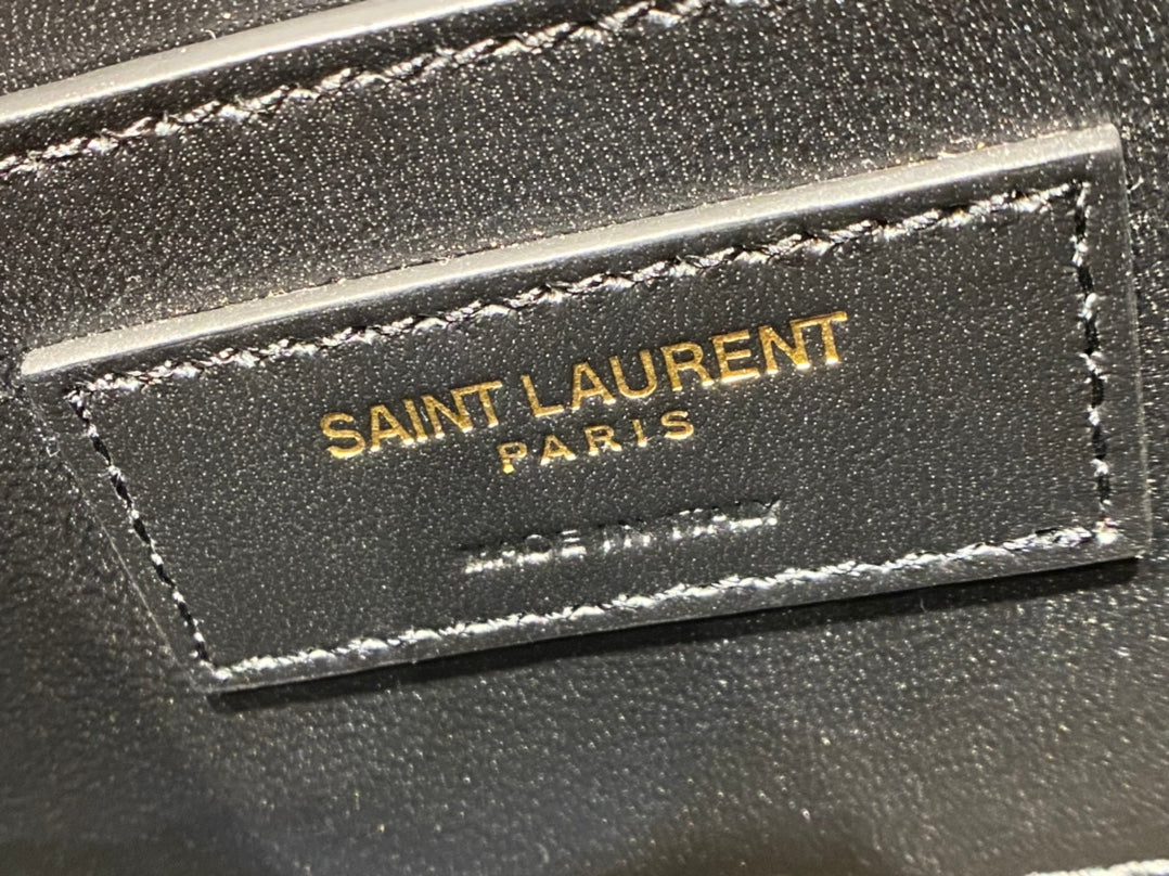 [TOP] Yves Saint Laurent YSL Solferino Small Shoulder Bag - Beige