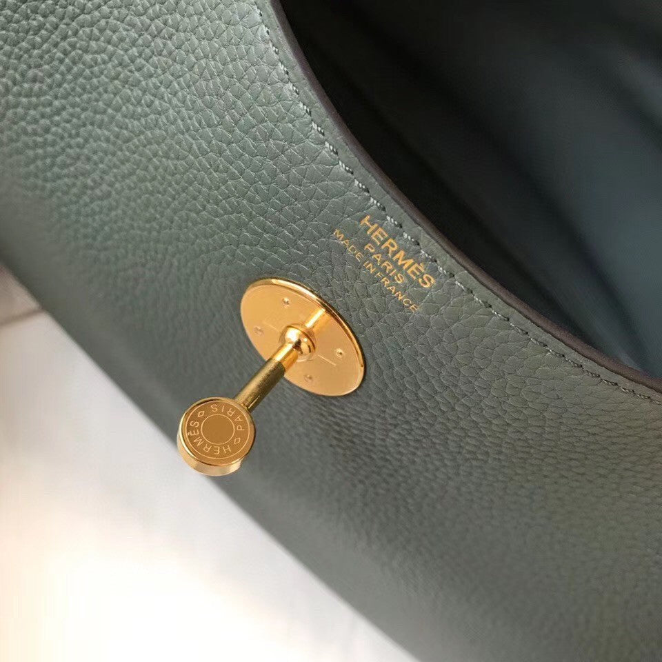 [TOP] HERMES Lindy 26cm - Dark Green