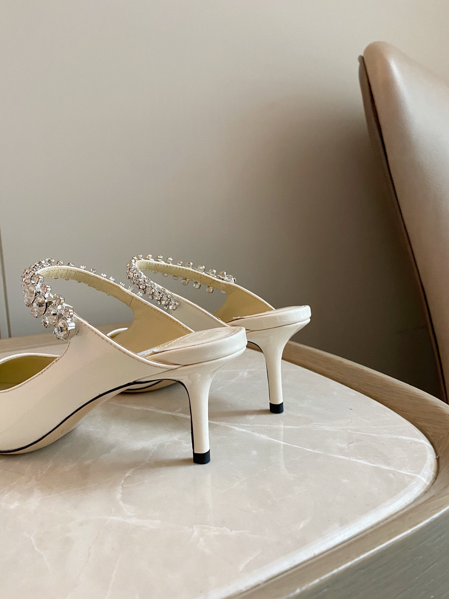 [TOP] Jimmy Choo Bing Heel 6.5cm Crystal Lambskin - 4 Colours