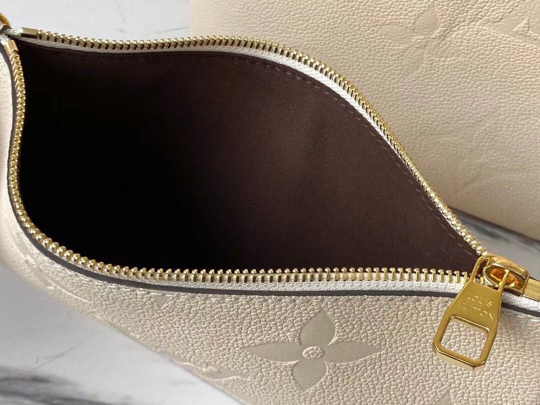 [TOP] Louis Vuitton LV L.V Neverfull MM Empreinte - Beige