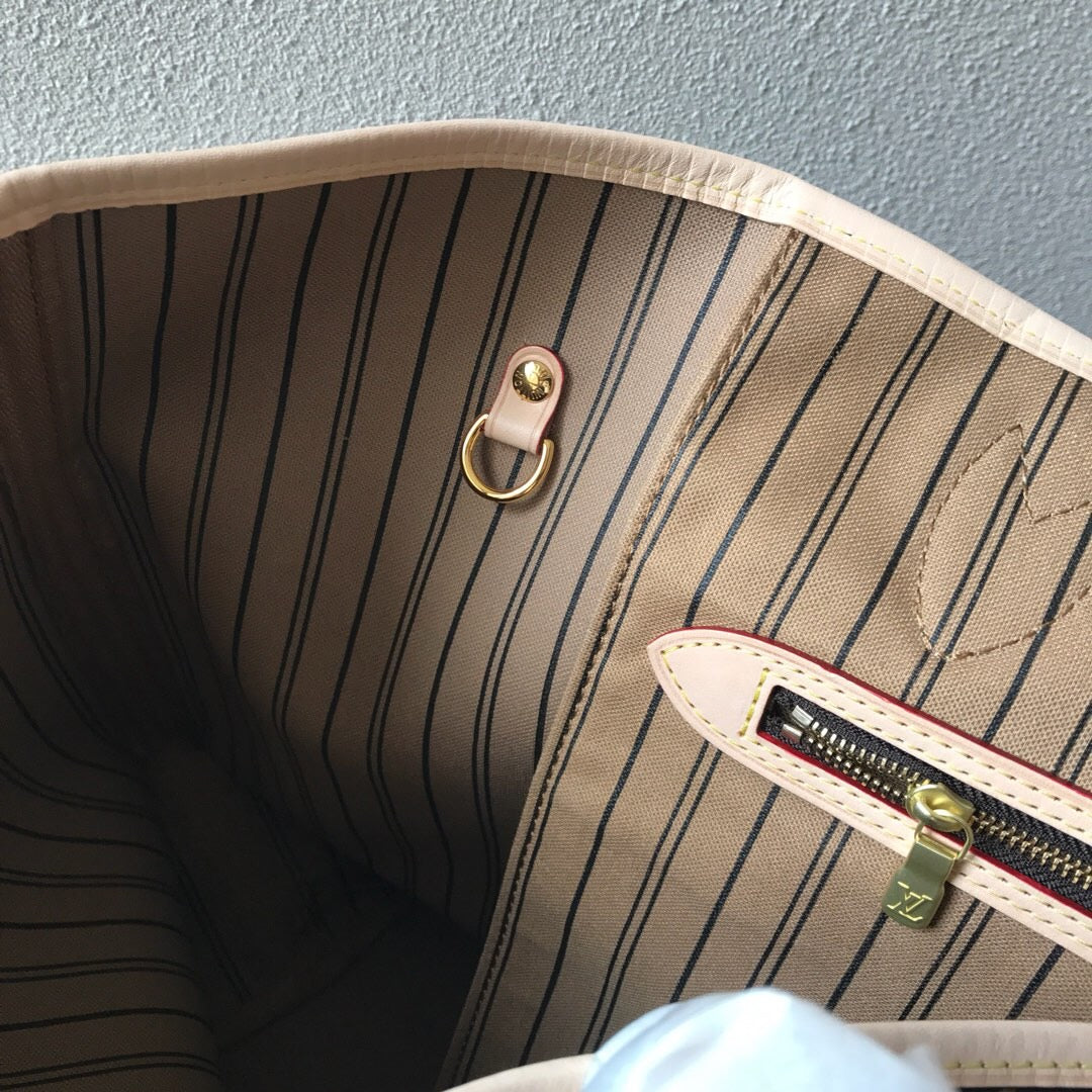 [TOP] Louis Vuitton LV LV Neverfull Monogram MM - Tan