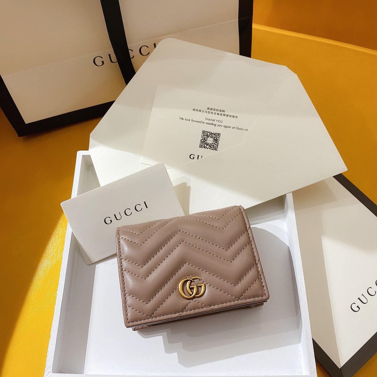 [TOP] GUCCI GG Marmont Card Case - 4 Colours