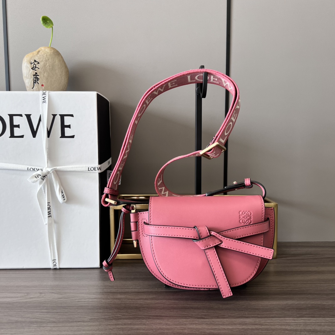 [TOP] LOEWE Mini Gate Bag 21x12.5x9.5cm - Pink