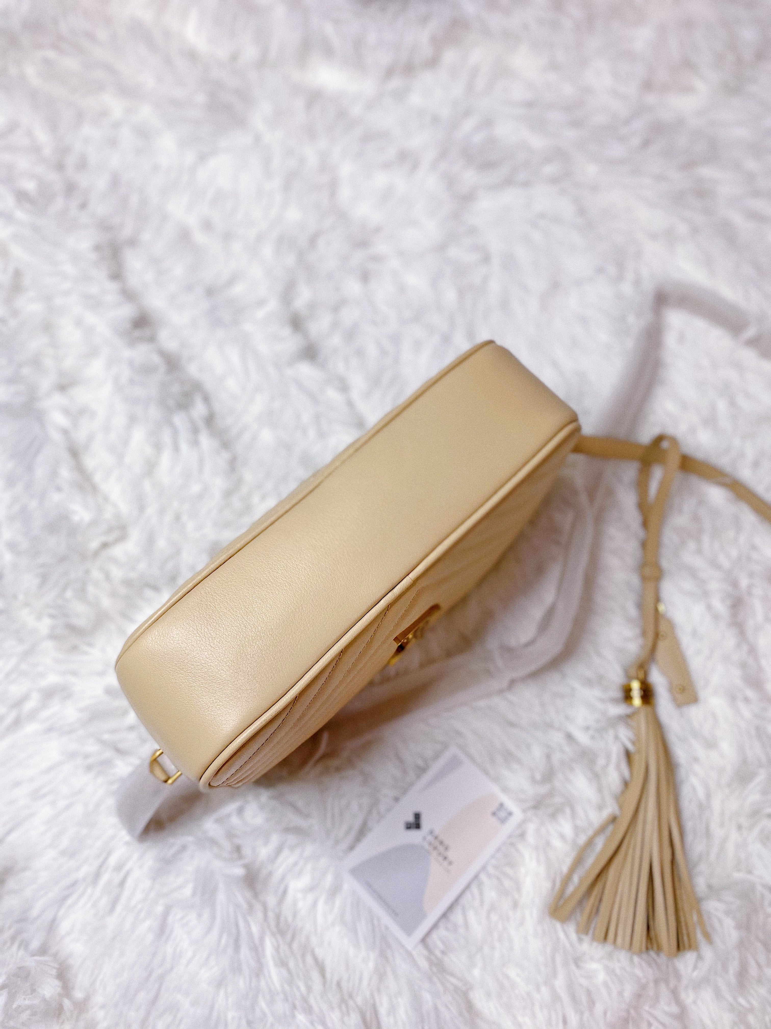 [TOP] Yves Saint Laurent YSL YSL LouLou Camera Bag - BEIGE