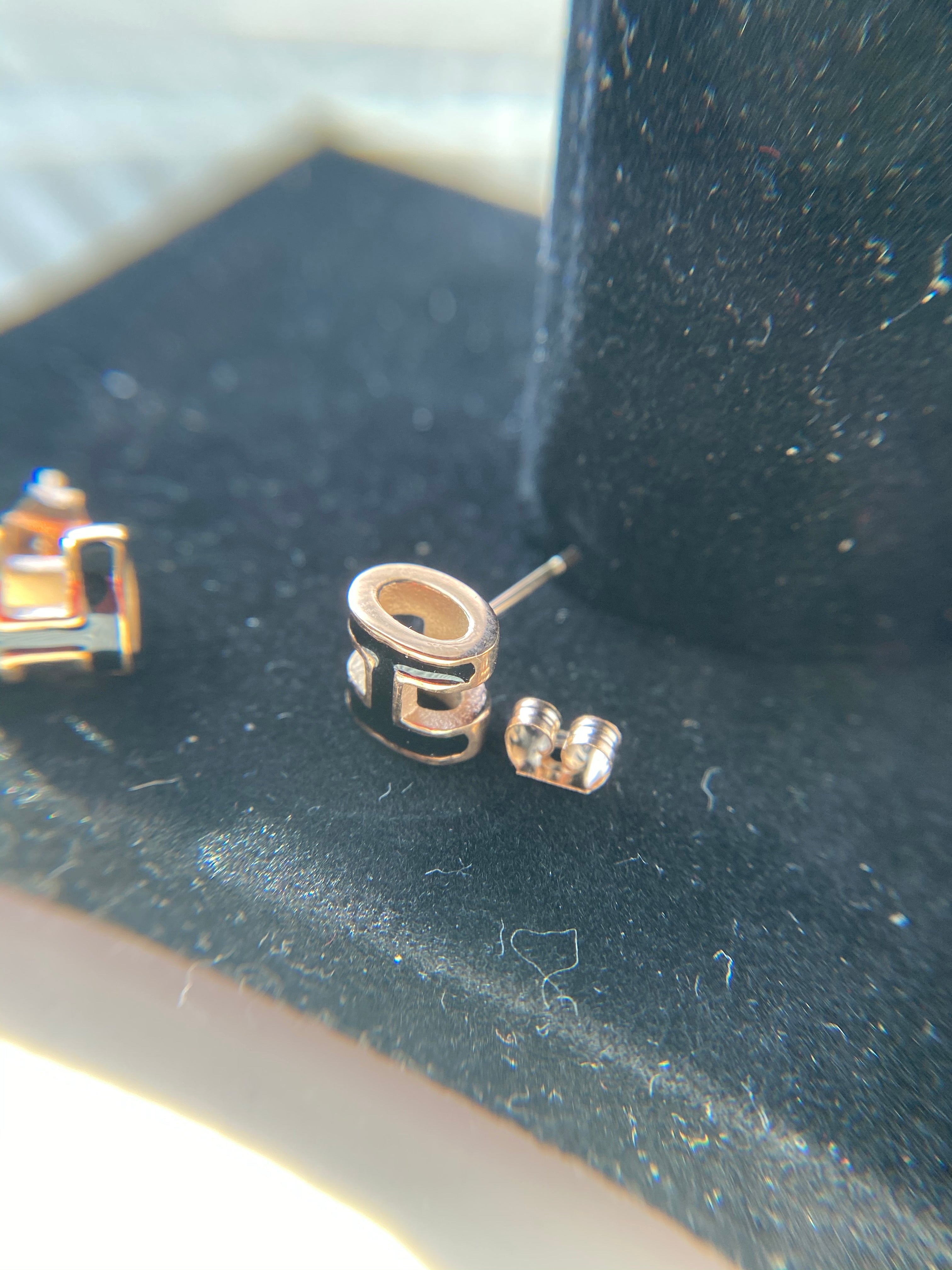 [TOP] HERMES H Logo Set - Black & Gold