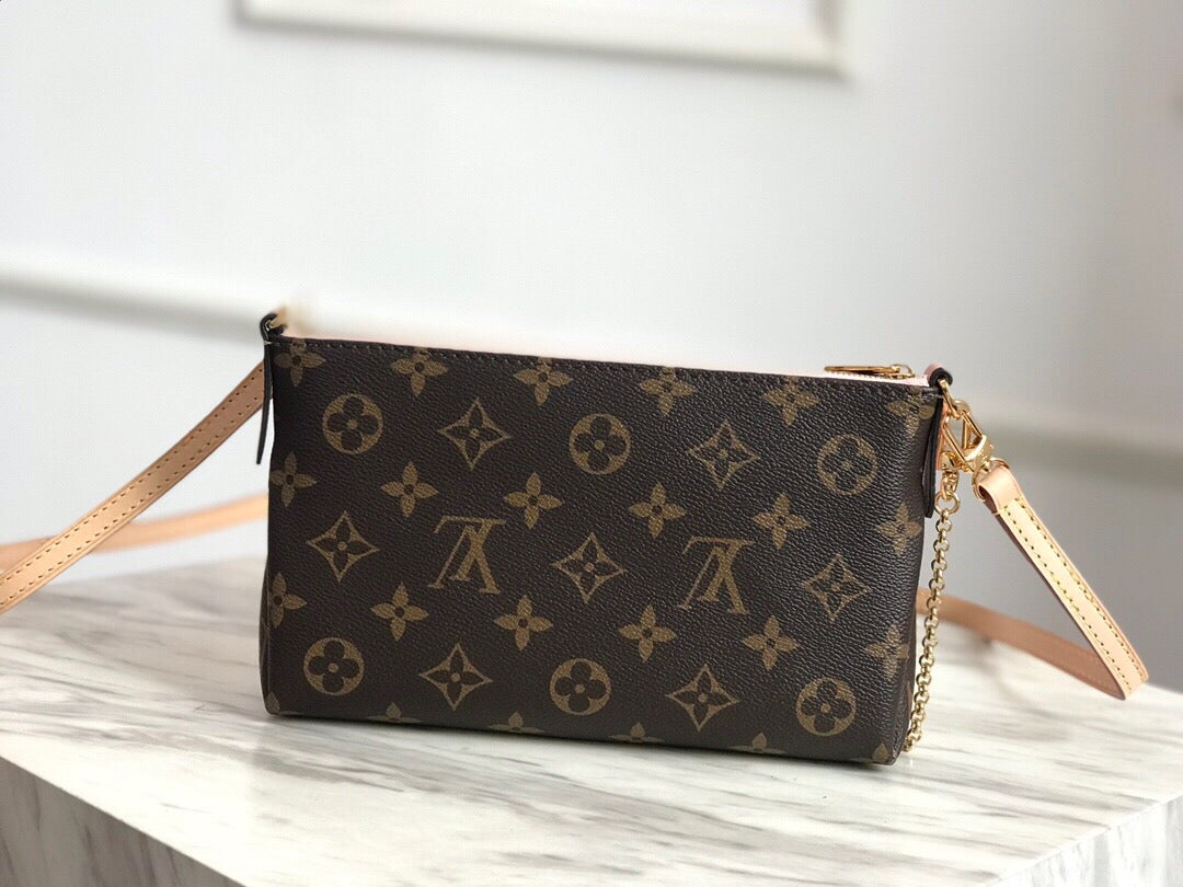 [TOP] Louis Vuitton LV  Palas Clutch 21.5 x 12.5 x 5 cm- Pink