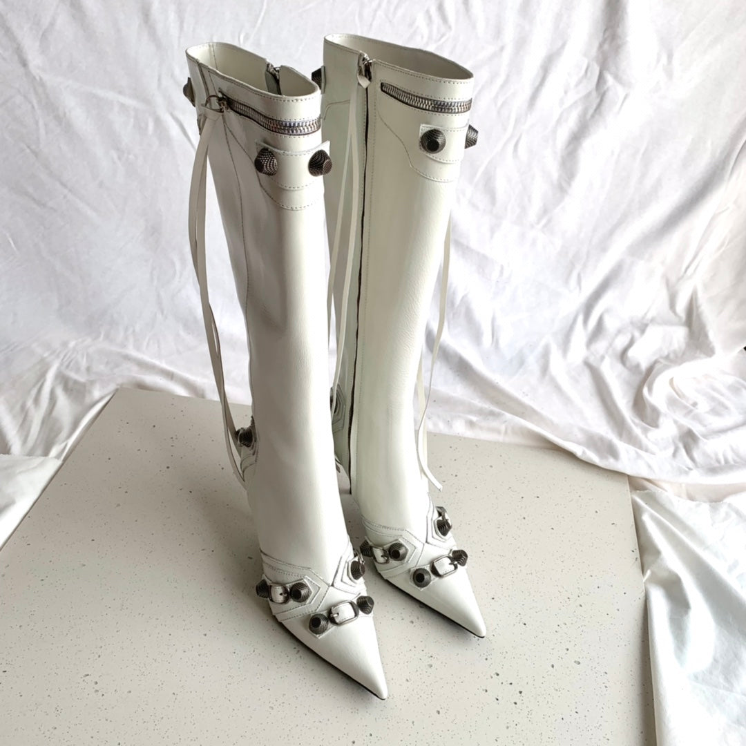 [TOP] BALENCIAGA Heel Knee Boots - 3 Colors